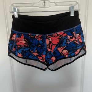 Lululemon!! Speed-up multi-colored shorts!